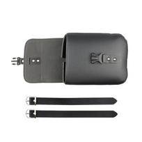 Motorcycle Saddlebags PU Leather Side Tool Bag Luggage Saddle Bags Cycling Storage Kit Side Bag Black Universal