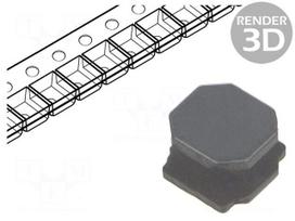 Inductor: wire | SMD | 4.7uH | Ioper: 3.1A | R: 29mΩ | ±30% | NR | 4.9x4.9mm