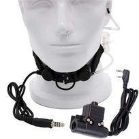 Z Tactical Throat Mic Z003 Air Tube Headset with U94 PTT for Two Way Radio BaoFeng UV-5R UV-5X UV-82 TYT TH-UV8000D Retevis H777 juoda