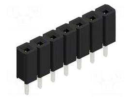 Connector: pin strips | socket | female | PIN: 7 | THT | 3A | 125V | BL LP 1