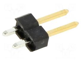 Connector: pin strips | socket | male | PIN: 2 | THT | straight | 2.54mm
