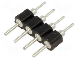 Connector: pin strips | socket | male | PIN: 4 | THT | straight | 2.54mm