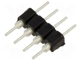 Connector: pin strips | socket | male | PIN: 4 | THT | straight | 2.54mm