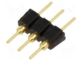 Connector: pin strips | socket | male | PIN: 3 | THT | straight | 2.54mm