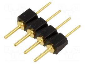 Connector: pin strips | socket | male | PIN: 4 | THT | straight | 2.54mm