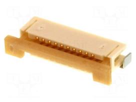 Connector: FFC/FPC | SMT | 50V | 500mA | Easy-On | PIN: 10 | Mat: polyamide