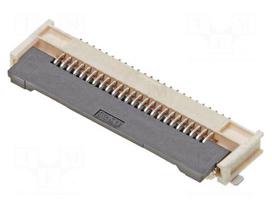 Connector: FFC/FPC | gold-plated | SMT | 500mA | 50V | FD19 | PIN: 24