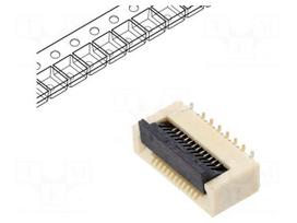 Connector: FFC/FPC | gold-plated | SMT | 0.5A | 30V | PIN: 12 | Mat: LCP