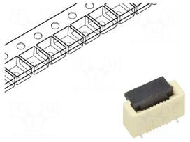Connector: FFC/FPC | gold-plated | SMT | 0.5A | 30V | PIN: 8 | Mat: LCP