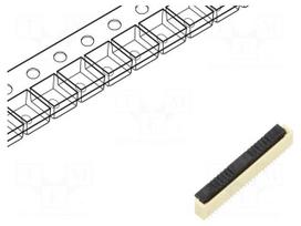 Connector: FFC/FPC | gold-plated | SMT | 0.5A | 30V | PIN: 50 | Mat: LCP