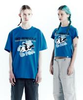 The Vinyl House Big Brindle Tee Blue (Vh2Dmut510A) Blue/M