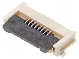 Connector: FFC/FPC | gold-plated | SMT | 500mA | 50V | FD19 | PIN: 8 | 0.5mm