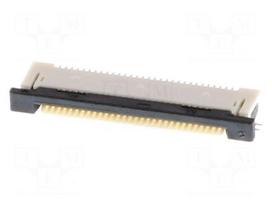 Connector: FFC/FPC | tinned | SMT | 500mA | 50V | Slider | PIN: 30 | 0.5mm