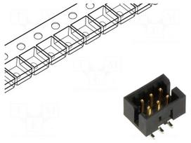 Connector: PCB-cable/PCB | socket | male | PIN: 6 | Milli-Grid | THT