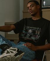 Mayol Game Print Short Sleeve T-Shirt_Black Black/M