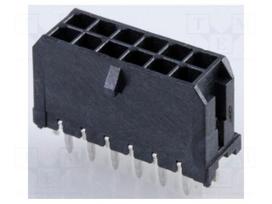 Connector: wire-board | socket | male | PIN: 12 | Micro-Fit 3.0 | 3mm