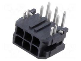 Connector: wire-board | socket | male | PIN: 6 | Micro-Fit 3.0 | 3mm | 2x3