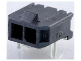 Connector: wire-board | socket | male | PIN: 2 | Micro-Fit 3.0 | 3mm | 5A