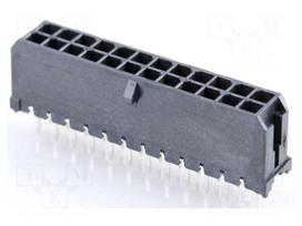 Connector: wire-board | socket | male | PIN: 24 | Micro-Fit 3.0 | 3mm