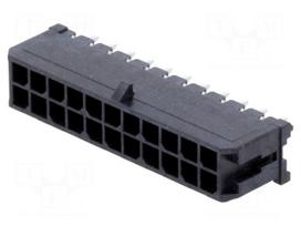 Connector: wire-board | socket | male | PIN: 22 | Micro-Fit 3.0 | THT