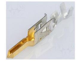 Contact | male | Mini-Fit Jr | brass | gold-plated | 24AWG÷18AWG | bulk