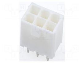 Connector: wire-board | socket | male | PIN: 6 | Mini-Fit Jr | straight