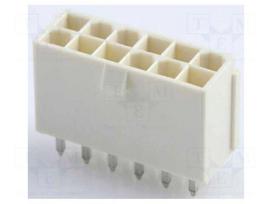 Connector: wire-board | plug | male | PIN: 12 | Mini-Fit Jr | Inom: 13A