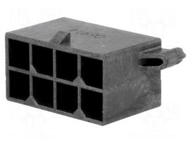 Connector: wire-board | socket | male | PIN: 8 | Mega-Fit | straight