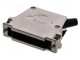 Enclosure for connectors: D-Sub | for cable | angled | shielded