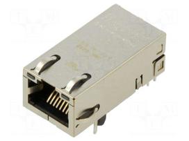 Connector: RJ45 | socket | PIN: 8 | Cat 6 | shielded,with LED | 8p8c