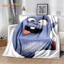 Cartoon Grizzy and The Lemmings Soft Flannel Blanket for Beds Bedroom Sofa Picnic,Throw Blanket for Cover Outdoors Leisure Gift Size: 75*100cm, Weight: 230 GSM
