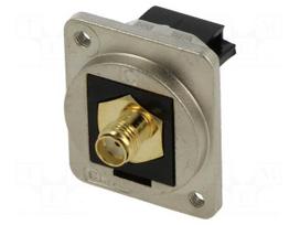 Coupler | SMA socket,both sides | 50Ω | silver | metal | XLR standard