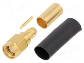 Connector: SMA | plug | male | straight | 50Ω | KX15,RG141,RG58 | PTFE