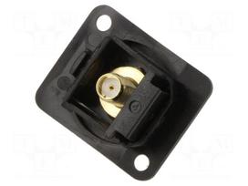 Coupler | SMA socket,both sides | 50Ω | black | plastic | XLR standard