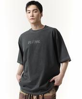 Row Lab Raw Gun Logo Pigment Short Sleeve T-Shirt (Charcoal) M