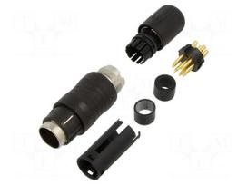 Connector: circular | 440 | 32V | 5A | PIN: 8 | plug | male | soldering | IP67
