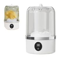 Portable Mini Electric Washing Machine Smart Home Laundry Supply for Baby Underwear and Mini Machine  Laver 3KG smėlis