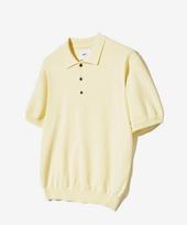 Yale Supima Cotton Short Sleeve Polo Knit Light Yellow Note/Xl