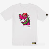 Doldol Shark Dog_Tshirts-315 Shark Dog Graffiti Character Design T-Shirt Short Sleeve T-Shirt White/L