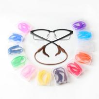 1Pc Silicone Anti-Slip Ear Tips, Ear Hooks, Ear Pads, Ear Loops, Glasses Accessories, Fixing Glasses Strap Set, Sports Glasses Chain 17cm raudona