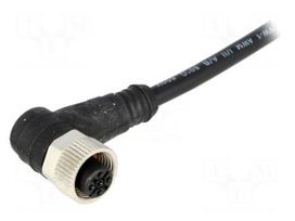 Connector: M12 | plug | female | Micro-Change | PIN: 4 | angled 90° | 4A