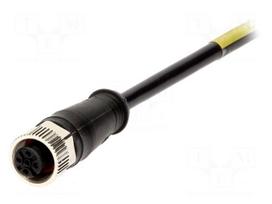 Connector: M12 | plug | female | Micro-Change | PIN: 4 | straight | 4A