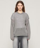 Cargo Bros For Woman Loose Punching Summer Knit (Gray) Free
