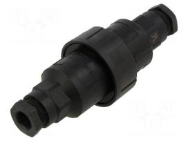 Transition: cable joint | ways: 8 | 10A | 250V | IP68,IP69K | UL94V-0