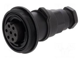 Connector: circular | plug | female | PIN: 7 | 5A | 277V | IP68,IP69K
