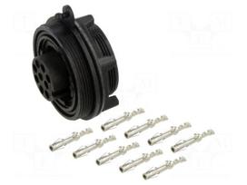 Connector: circular | socket | female | PIN: 9 | 5A | 150V | IP68,IP69K