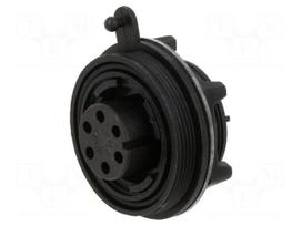Connector: circular | socket | female | PIN: 6 | 5A | 277V | IP68,IP69K