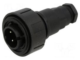 Connector: circular | plug | male | PIN: 4 | 10A | 277V | IP68,IP69K | 6÷8mm