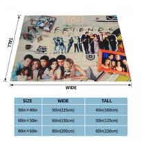 Friends TV Show Blanket Central Perk American Plush Awesome Soft Throw Blanket for Bedspread Decoration Size: 75*100cm, Weight: 230 GSM