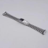For Casio MDV-106 22mm Luxury Jubilee Watchband Bracelet Strap Clasp 316L Steel Silver Middle Gold Solid Curved End 22 mm